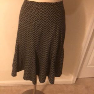 Black and Gray Skirt